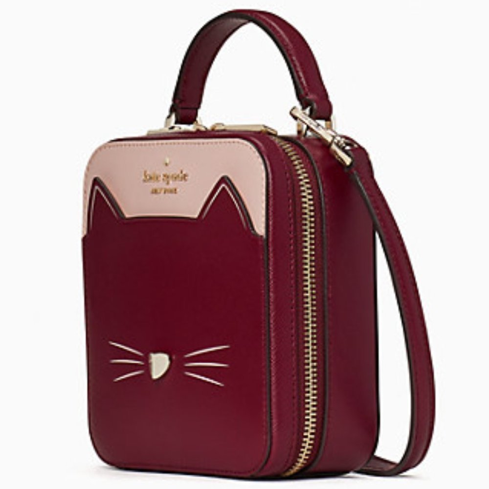 Kate Spade Meow Cat Daisy Pink Crossbody Purse NWT - Picture 3 of 4